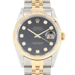 AUTHENTIC ROLEX DATEJUST 16233G SSXYG AUTOMATIC SERIAL INFO:K SERIAL  #260-00...