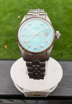 ROLEX OYSTER PERPETUAL, LADIES WATCH 26mm, TIFFANY BLUE DIAL, JUBILEE, BOX SET