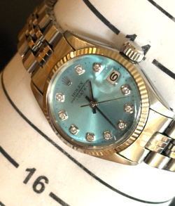 ROLEX OYSTER PERPETUAL, LADIES WATCH 26MM, TIFFANY BLUE DIAL, JUBILEE, BOX SET