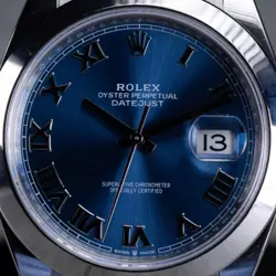 ROLEX DATEJUST 126300 BLUE DIAL 41MM - OYSTER BRACELET -  FULL SET (2022)