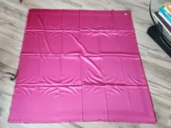 NIB ROLEX Silk Cashmere Fuschia Scarf Watch New in Box 52 x 52 Fringed Italy