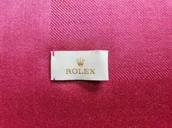NIB ROLEX Silk Cashmere Fuschia Scarf Watch New in Box 52 x 52 Fringed Italy