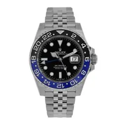 ROLEX GMT-MASTER II WATCH 40MM BLACK NO MARKERS DIAL STAINLESS STEEL 126710BLNR