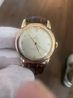 Vintage Rolex Jumbo 10K Rose Gold Men's Hand Wind Watch