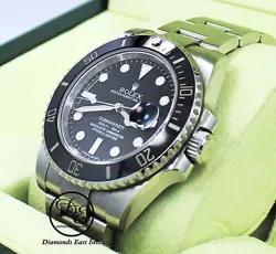 ROLEX SUBMARINER 116610 DATE CERAMIC BEZEL WATCH BOX AND PAPERS MINT CONDITION