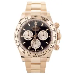 ROLEX DAYTONA CHRONOGRAPH ROSE GOLD BLACK DIAL 40MM 126505 FULL SET