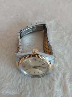 ROLEX DATEJUST 16013 GOLD AND SILVER JUBILEE BRACELET WITH GOLD BEZEL