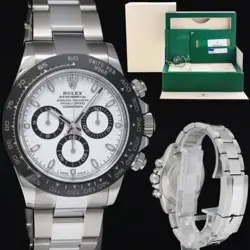 2020 PAPERS ROLEX DAYTONA 116500LN WHITE CERAMIC PANDA WATCH BOX