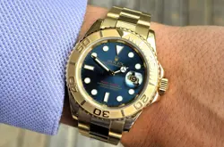 GOLD 40MM BLUE