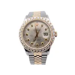 SILVER EMRALD DIAL