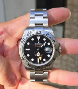 ROLEX EXPLORER II 216570 MEN'S WATCH IN  STAINLESS STEEL