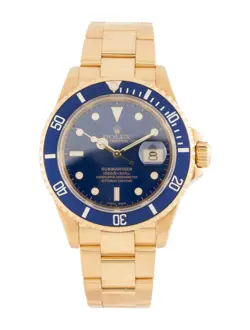 WITH BLUE BEZEL
