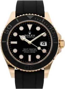 ROLEX YACHT-MASTER 226658 BLACK TWO-PIECE STRAP WITH BLACK BEZEL