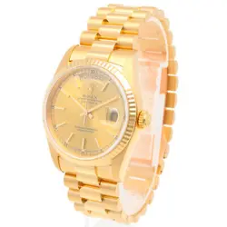 ROLEX Day date Watches 18238 K18 yellow gold L serial 1989-1990 model used