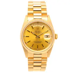 ROLEX Day date Watches 18238 K18 yellow gold L serial 1989-1990 model used