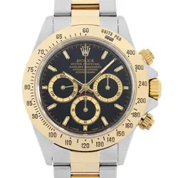 ROLEX DAYTONA 16523 BLACK U NUMBER SECOND HAND MENS