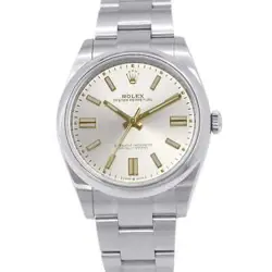 ROLEX OYSTER PERPETUAL 41 41MM STAINLESS STEEL SILVER DIAL 124300