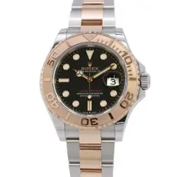 ROLEX YACHT-MASTER 40MM STEEL 18K ROSE GOLD BLACK DIAL 126621