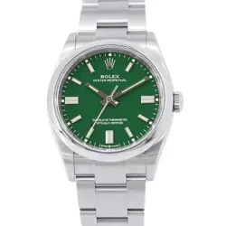 ROLEX OYSTER PERPETUAL 36 36MM STAINLESS STEEL GREEN DIAL 126000