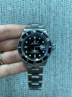 2000 ROLEX SUBMARINER DATE 16610 BLACK DIAL 40MM STAINLESS STEEL MEN'S WATCH