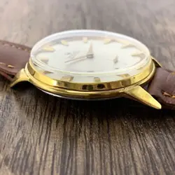 Rolex Marconi Dial index gold small second Manual winding men's watch