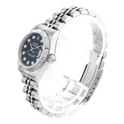 ROLEX Datejust 10P Diamond 79174G Blue Y Number second hand Women