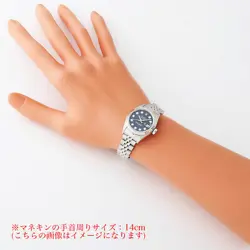 ROLEX Datejust 10P Diamond 79174G Blue Y Number second hand Women
