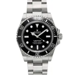 ROLEX SUBMARINER 124060 NO DATE 41MM STAINLESS STEEL BOX AND PAPERS 2022