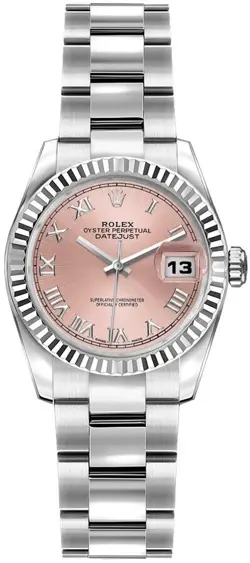 ROLEX LADY DATEJUST 26MM 179174 PINK DIAL WATCH