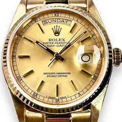 ROLEX DAY-DATE 18038 18KT GOLD PRESIDENT