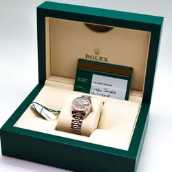 Rolex 279171 28mm 18K Rose Gold Steel Chocolate Dial Ladies Watch Full Set 2018