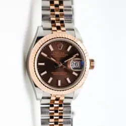 Rolex 279171 28mm 18K Rose Gold Steel Chocolate Dial Ladies Watch Full Set 2018