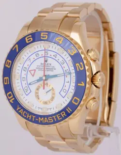 MINT 2016 PAPERS Rolex Yacht-Master II 18K Yellow Gold 44mm Watch 116688 BOX