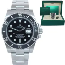 MINT 2018 ROLEX SUBMARINER DATE 116610 STEEL BLACK CERAMIC BEZEL 40MM WATCH BOX