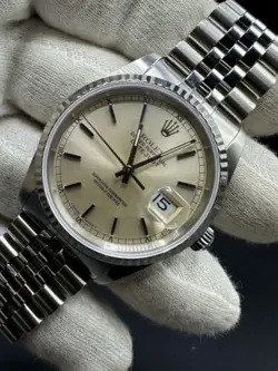 ROLEX DATEJUST 16234 STAINLESS STEEL JUBILEE SILVER DIAL 36MM WATCH