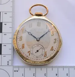 45mm 1940s ROLEX Swiss POCKET WATCH 17 jewels Manual Wind (Broken hairspring)