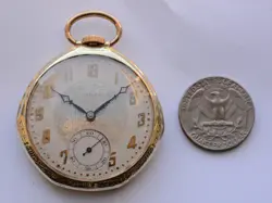 45mm 1940s ROLEX Swiss POCKET WATCH 17 jewels Manual Wind (Broken hairspring)