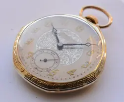 45mm 1940s ROLEX Swiss POCKET WATCH 17 jewels Manual Wind (Broken hairspring)