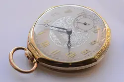 45mm 1940s ROLEX Swiss POCKET WATCH 17 jewels Manual Wind (Broken hairspring)