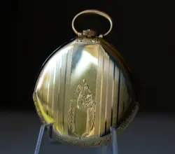 45mm 1940s ROLEX Swiss POCKET WATCH 17 jewels Manual Wind (Broken hairspring)