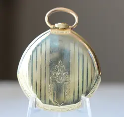 45mm 1940s ROLEX Swiss POCKET WATCH 17 jewels Manual Wind (Broken hairspring)