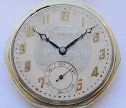 45mm 1940s ROLEX Swiss POCKET WATCH 17 jewels Manual Wind (Broken hairspring)