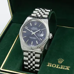 Rolex OP Datejust Ref. 16030 Engine Tunred Bezel 36mm Full Set #W120564-1