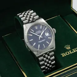 Rolex OP Datejust Ref. 16030 Engine Tunred Bezel 36mm Full Set #W120564-1