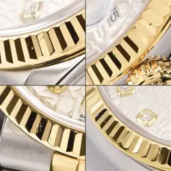 rolex Datejust 126233G K18YG/SS 10P diamond watch men TO169369