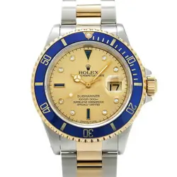USED ROLEX SUBMARINER DATE 16613SG CASE: 40×40MM MEN'S WATCH #101823
