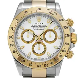 USED ROLEX Cosmograph Daytona 116523 White Case: 40×40mm Men's Watch #102323