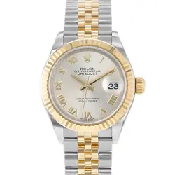 ROLEX DATEJUST 28 279173 SILVER ROMAN STEEL YELLOW GOLD JUBILEE LADIES WATCH