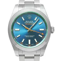 USED ROLEX MILGAUSS 116400GV BLUE CASE: 40MM×40MM MEN'S WATCH #1011223