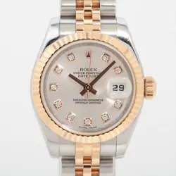 ROLEX DATEJUST 179171G SS×PG AT SILVER-FACE